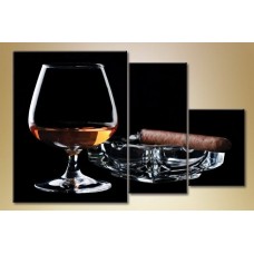 Картина Magic Color Triptych Cognac and Cigar (1547228)