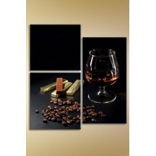 Картина Magic Color Triptych Cognac and Chocolate (1547230)