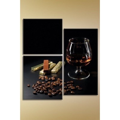 Картина Magic Color Triptych Cognac and Chocolate (1547230)