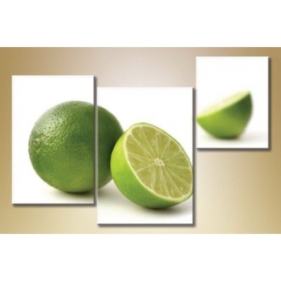 Картина Magic Color Triptych of Limes (1547244)