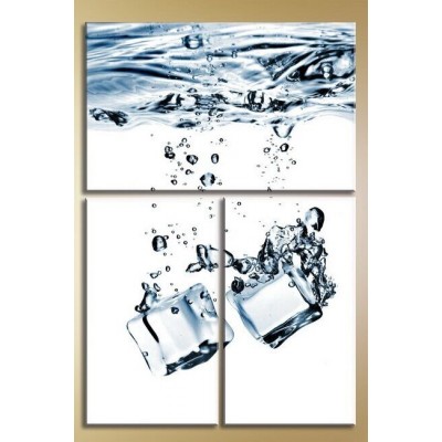 Pictură Magic Color Triptych Ice and Water (1547248)