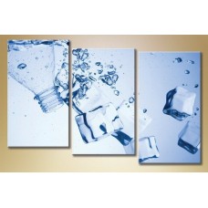 Pictură Magic Color Triptych Ice and Water 4 (1547250)