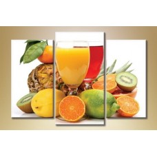 Картина Magic Color Triptych Fresh fruits and juice (1547270)