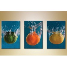 Картина Magic Color Triptych Citruses in water (1547283)