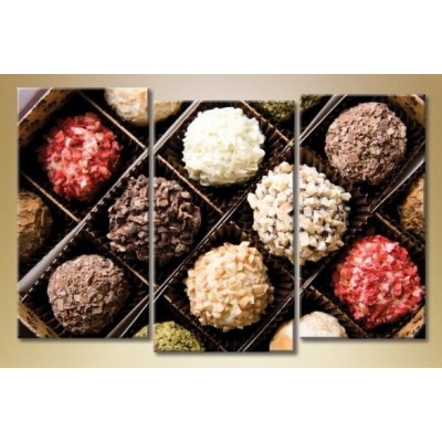 Картина Magic Color Triptych Chocolates (1547284)