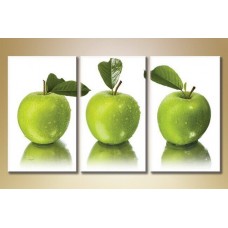 Картина Magic Color Triptych Green Apples (1547287)