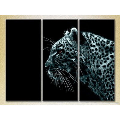 Pictură Magic Color Triptych Fire Leopard 02 (2698996)