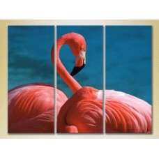 Картина Magic Color Triptych Pink Flamingos (2699022)