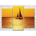 Картина Magic Color Boat with sails at sunset (3469248)