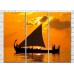 Картина Magic Color Silhouette of a boat against a Yellow sunset (3469194) Картина Magic Color Silhouette of a boat against a Yellow sunset (3469194)
