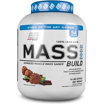 Masa musculara EverBuild 100% Mass Build 2720g Chocolate Ice Cream