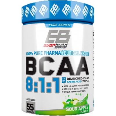 Аминокислоты EverBuild BCAA 8:1:1 300g Sour Apple Punch