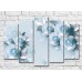 Картина Magic Color White-blue roses on a blue background (3551907)