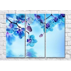 Pictură Magic Color Branches of blue orchids over water (500228)