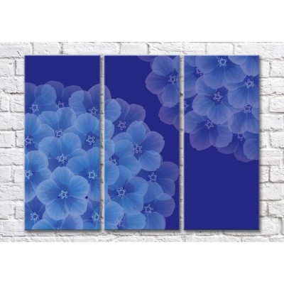 Картина Magic Color Blue hydrangea flowers on a lilac background (500248)