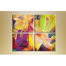 Pictură Rainbow Polyptych Abstraction 0601 (1409615)