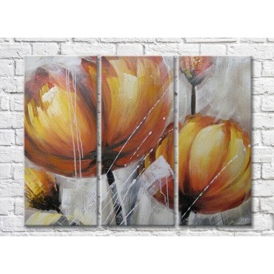 Картина Rainbow Painting orange poppies (3448890)