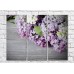 Картина Rainbow Lilac flowers on a Gray background (500831)