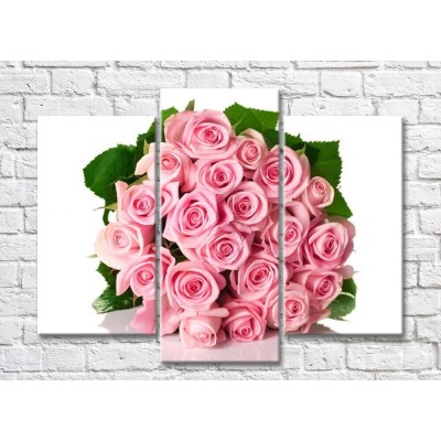 Картина Rainbow Round bouquet of pink roses (500368)