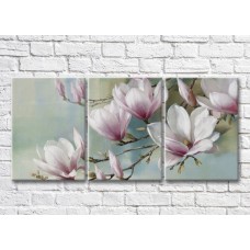 Pictură Rainbow Large pink magnolia flowers (3572580)