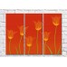 Pictură Rainbow Orange tulips on an orange background (500496)