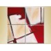 Pictură Rainbow Polyptych Abstraction white red (2230234)