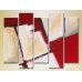 Картина Rainbow Polyptych Abstraction white red 05 (2231734)