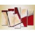 Картина Rainbow Polyptych Abstraction white red 07 (2231740)