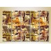 Картина Rainbow Polyptych Abstraction yellow brown 11 (2231643)