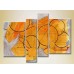 Картина Rainbow Polyptych Abstraction yellow violet (2230254)