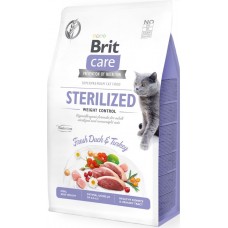 Hrană uscată pentru pisici Brit Care Grain Free Sterilized Weight Control Duck & Turkey 2kg