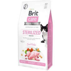 Hrană uscată pentru pisici Brit Care Grain Free Sterilized Sensitive Fresh Rabbit 2 kg