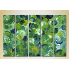 Картина Rainbow Polyptych Abstraction green blue 11 (2231653)