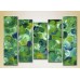 Pictură Rainbow Polyptych Abstraction green blue 12 (2231651)