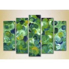 Картина Rainbow Polyptych Abstraction green blue 13 (2231652)