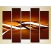 Картина Rainbow Polyptych Abstract brown yellow 09 (2231667)