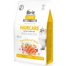 Hrană uscată pentru pisici Brit Care Grain Free Haircare Healthy & Shiny Coat 2kg