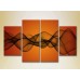 Картина Rainbow Polyptych Abstraction orange black 03 (2230298)