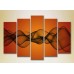 Картина Rainbow Polyptych Abstraction orange black 08 (2231678)