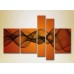 Картина Rainbow Polyptych Abstraction orange black 10 (2231691)