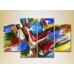 Картина Rainbow Polyptych Abstraction blue red 04 (2230319)