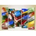 Картина Rainbow Polyptych Abstraction blue red 11 (2231690)