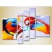 Картина Rainbow Polyptych Abstraction blue orange 10 (2231698)