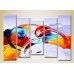 Картина Rainbow Polyptych Abstraction blue orange 11 (2231702)