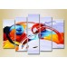 Картина Rainbow Polyptych Abstraction blue orange 12 (2231695)