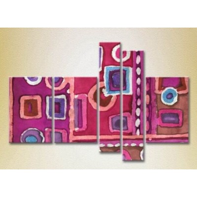 Картина Rainbow Polyptych Abstraction lilac pink 11 (2231700)