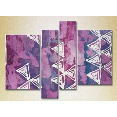 Картина Rainbow Polyptych Abstraction lilac violet (2230339)