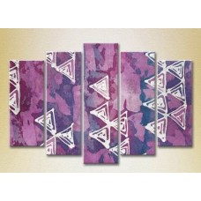 Картина Rainbow Polyptych Abstraction lilac violet 13 (2231703)