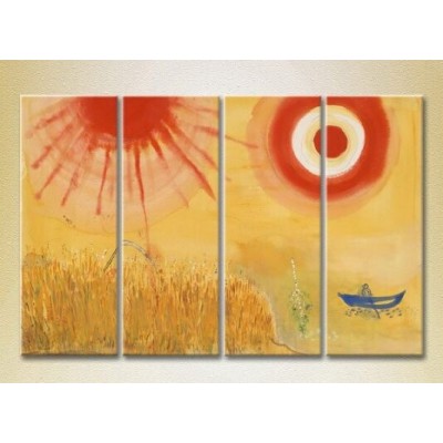 Картина Rainbow Polyptych Abstraction Chagall 02 (2230348)