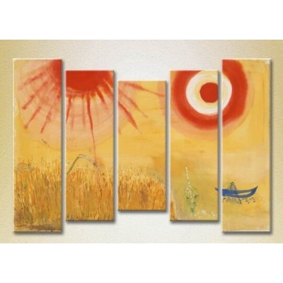 Pictură Rainbow Polyptych Abstraction Chagall 06 (2231725)